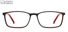 Load image into Gallery viewer, Black Rectangle Full Rim Unisex Eyeglasses by Lenskart Blu-143909