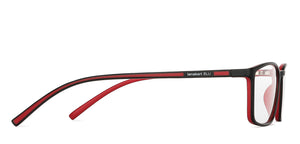 Black Rectangle Full Rim Unisex Eyeglasses by Lenskart Blu-143909
