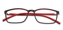 Load image into Gallery viewer, Black Rectangle Full Rim Unisex Eyeglasses by Lenskart Blu-143909