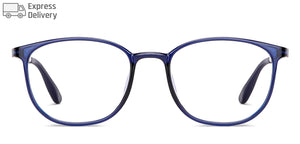 Blue Round Full Rim Unisex Eyeglasses by Lenskart Blu-143917