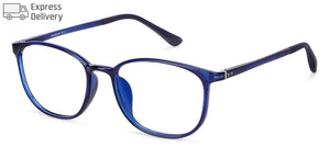 Blue Round Full Rim Unisex Eyeglasses by Lenskart Blu-143917