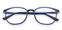 Load image into Gallery viewer, Blue Round Full Rim Unisex Eyeglasses by Lenskart Blu-143917