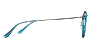 Grey Round Full Rim Unisex Eyeglasses by Lenskart Blu-143893