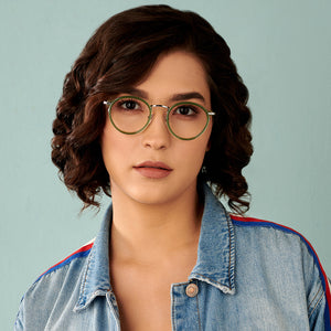 Grey Round Full Rim Unisex Eyeglasses by Lenskart Blu-143895