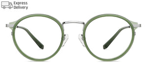 Grey Round Full Rim Unisex Eyeglasses by Lenskart Blu-143895