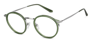 Grey Round Full Rim Unisex Eyeglasses by Lenskart Blu-143895