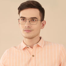 Load image into Gallery viewer, Black Rectangle Full Rim Unisex Eyeglasses by Vincent Chase-202481
