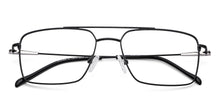 Load image into Gallery viewer, Black Rectangle Full Rim Unisex Eyeglasses by Vincent Chase-202481