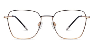 Black Geometric Full Rim Unisex Eyeglasses by Vincent Chase-201817