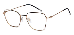 Black Geometric Full Rim Unisex Eyeglasses by Vincent Chase-201817