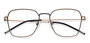 Black Geometric Full Rim Unisex Eyeglasses by Vincent Chase-201817