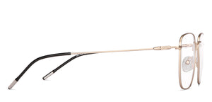 Gold Square Full Rim Unisex Eyeglasses by Vincent Chase Computer Glasses-147535