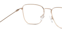 Load image into Gallery viewer, Gold Square Full Rim Unisex Eyeglasses by Vincent Chase Computer Glasses-147535