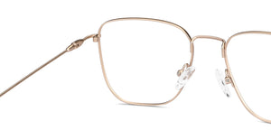 Gold Square Full Rim Unisex Eyeglasses by Vincent Chase Computer Glasses-147535