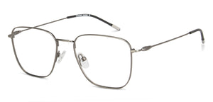 Gunmetal Square Full Rim Unisex Eyeglasses by Vincent Chase-203280