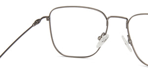 Gunmetal Square Full Rim Unisex Eyeglasses by Vincent Chase-203280
