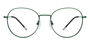 Green Round Full Rim Unisex Eyeglasses by Vincent Chase-201813