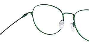 Green Round Full Rim Unisex Eyeglasses by Vincent Chase-201813