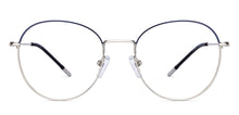 Load image into Gallery viewer, Silver Round Full Rim Unisex Eyeglasses by Vincent Chase-150626