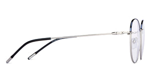 Silver Round Full Rim Unisex Eyeglasses by Vincent Chase-150626