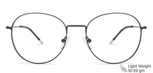 Load image into Gallery viewer, Black Round Full Rim Narrow Unisex Eyeglasses by Vincent Chase-145538