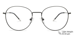 Black Round Full Rim Narrow Unisex Eyeglasses by Vincent Chase-145538