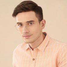 Load image into Gallery viewer, Rose Gold Round Full Rim Unisex Eyeglasses by Vincent Chase Computer Glasses-147538