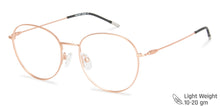 Load image into Gallery viewer, Rose Gold Round Full Rim Unisex Eyeglasses by Vincent Chase Computer Glasses-147538