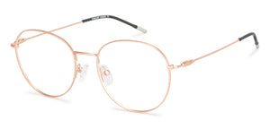 Rose Gold Round Full Rim Unisex Eyeglasses by Vincent Chase Computer Glasses-147538