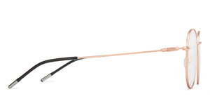Rose Gold Round Full Rim Unisex Eyeglasses by Vincent Chase Computer Glasses-147538