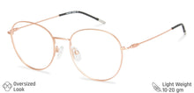 Load image into Gallery viewer, Rose Gold Round Full Rim Narrow Unisex Eyeglasses by Vincent Chase-145539