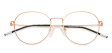 Load image into Gallery viewer, Rose Gold Round Full Rim Narrow Unisex Eyeglasses by Vincent Chase-145539