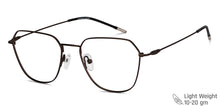 Load image into Gallery viewer, Brown Geometric Full Rim Unisex Eyeglasses by Vincent Chase-201834