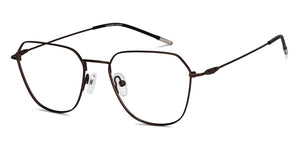 Brown Geometric Full Rim Unisex Eyeglasses by Vincent Chase-201834
