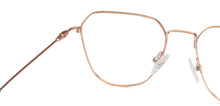 Load image into Gallery viewer, Rose Gold Hexagonal Full Rim Medium Unisex Eyeglasses by Vincent Chase-145544