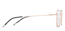 Load image into Gallery viewer, Rose Gold Hexagonal Full Rim Medium Unisex Eyeglasses by Vincent Chase-145544