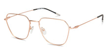 Load image into Gallery viewer, Rose Gold Hexagonal Full Rim Medium Unisex Eyeglasses by Vincent Chase-145544