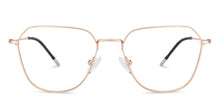 Load image into Gallery viewer, Rose Gold Hexagonal Full Rim Medium Unisex Eyeglasses by Vincent Chase-145544