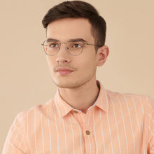 Load image into Gallery viewer, Gunmetal Geometric Full Rim Unisex Eyeglasses by Vincent Chase Computer Glasses-147541