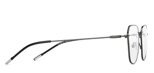 Gunmetal Geometric Full Rim Unisex Eyeglasses by Vincent Chase Computer Glasses-147541