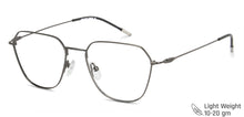 Load image into Gallery viewer, Gunmetal Hexagonal Full Rim Medium Unisex Eyeglasses by Vincent Chase-145545