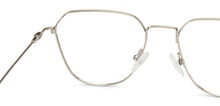 Load image into Gallery viewer, Silver Hexagonal Full Rim Medium Unisex Eyeglasses by Vincent Chase-145546