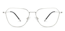 Load image into Gallery viewer, Silver Hexagonal Full Rim Medium Unisex Eyeglasses by Vincent Chase-145546
