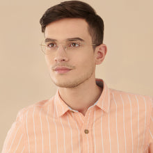 Load image into Gallery viewer, Gold Hexagonal Full Rim Medium Unisex Eyeglasses by Vincent Chase-145555