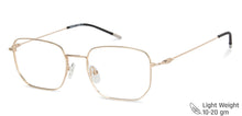 Load image into Gallery viewer, Gold Hexagonal Full Rim Medium Unisex Eyeglasses by Vincent Chase-145555