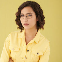 Load image into Gallery viewer, Black Geometric Full Rim Unisex Eyeglasses by Vincent Chase-145556