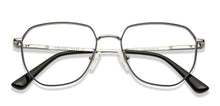 Load image into Gallery viewer, Blue Geometric Full Rim Unisex Eyeglasses by Vincent Chase Computer Glasses-149377