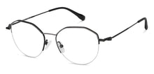 Load image into Gallery viewer, Black Hexagonal Half Rim Extra Wide Unisex Eyeglasses by Vincent Chase-145570