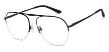 Load image into Gallery viewer, Black Aviator Half Rim Unisex Eyeglasses by Vincent Chase-149774