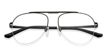 Load image into Gallery viewer, Black Aviator Half Rim Unisex Eyeglasses by Vincent Chase-149774